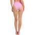 L*Space 283640 Womens Ribbed High Waist Swim Bottom Separates Pink M