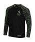 Фото #3 товара Men's Black Michigan State Spartans OHT Military Appreciation Camo Raglan Long Sleeve T-shirt