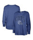 Women's Royal Distressed Indianapolis Colts Tom Cat Long Sleeve T-shirt