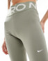 Nike Training Pro high-waisted sculpt leggings in khaki