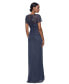 ფოტო #2 პროდუქტის Petite Bead Embellished Cascading Sheath Dress