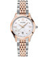 Women's Swiss Classic R Diamond Accent Two-Tone Stainless Steel Bracelet Watch 34mm