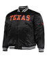 Фото #3 товара Men's Texas Orange, Black Texas Longhorns Big and Tall Reversible Satin Full-Zip Jacket