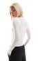 Фото #4 товара Calvin Klein Jeans double layer sheer top in white