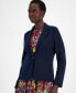 Фото #3 товара Women's Notched-Lapel Single-Button Blazer