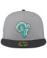 Фото #3 товара Men's Gray, Graphite Los Angeles Rams Aqua Pop 59FIFTY Fitted Hat