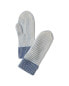 Фото #1 товара Forte Cashmere Plaited Cashmere Mittens Women's Grey