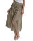 Фото #1 товара Women's Plissé Embossed-Waist Midi Skirt