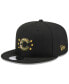 Фото #1 товара Men's Black Chicago Cubs 2024 Armed Forces Day 9FIFTY Snapback Hat