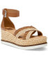 Фото #1 товара Women's Odell Crossband Flatform Espadrille Wedge Sandals