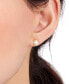 ფოტო #2 პროდუქტის Silver-Tone Crystal Stud Earrings