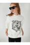 Фото #2 товара Kadın Ekru Sweatshirt 3WAL10475IK