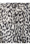 Фото #11 товара Gömlek Elbise Mini Leopar Desenli Kuşaklı Kloş