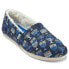 Фото #2 товара TOMS Alpargata Cozy Menorah Graphic Slip On Womens Blue Flats Casual 10017547T