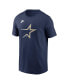 Men's Navy Houston Astros Cooperstown Collection Team Logo T-Shirt Синий, 2XL - фото #2