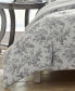 Фото #4 товара Annalise Floral Cotton Reversible 5 Piece Duvet Cover Set, Twin