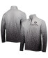 Фото #2 товара Men's Silver and Black Las Vegas Raiders Gradient Raglan Quarter-Zip Jacket