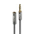 Фото #1 товара Lindy 2M 3.5MM AUDIO CABLE - CROMO LINE - 3.5mm - Male - 3.5mm - Female - 2 m - Anthracite