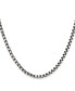 Фото #1 товара Chisel antiqued and 3.9mm Rounded Box Chain Necklace