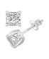 ფოტო #1 პროდუქტის GIA Certified Diamond Princess Stud Earrings (1 ct. t.w.) in 14K White Gold
