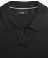 ფოტო #3 პროდუქტის Men's Regular-Fit Sweater-Knit Johnny Collar Polo Shirt, Created for Macy's