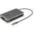 Фото #1 товара StarTech.com USB C Multiport Adapter - USB C to 4K 60Hz HDMI 2.0 - 2-Port 10Gbps USB Hub - 100W Power Delivery Pass-through - GbE - SD/MicroSD - USB Type-C Mini Dock - 10" Cable - Wired - USB 3.2 Gen 2 (3.1 Gen 2) Type-C - 100 W - 2.0b - 10,100,1000 Mbit/s - IEEE 802.
