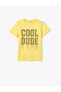 Erkek Çocuk T-shirt 4skb10495tk Sarı