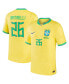 Фото #1 товара Men's Gabriel Martinelli Yellow Brazil National Team 2022/23 Replica Home Jersey