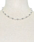 Gray & White Cultured Freshwater Pearl (5-6mm & 7-8mm) Statement Necklace in Sterling Silver, 18" + 2" extender (Also in Pink & White Cultured Freshwater Pearl), Created for Macy's