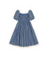 Фото #5 товара Платье для малышей Hope & Henry с короткими рукавами и кружевными вставками, Chambray