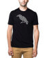 Фото #1 товара Men's Premium Word Art T-Shirt - The Raven