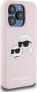 Karl Lagerfeld Karl Lagerfeld KLHMP15XSKCHPPLP iPhone 15 Pro Max 6.7" różowy/pink hardcase Silicone Karl & Choupette MagSafe