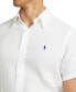 Фото #11 товара Men's Short-Sleeve Linen Button-Up