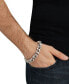 ფოტო #3 პროდუქტის Men's Cubic Zirconia Pavé Curb Link Chain Bracelet in Sterling Silver