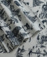 Фото #6 товара Mountain Toile Heavyweight Flannel King Sheet Set