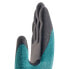 Фото #5 товара Защитные перчатки фабричные черно-зеленые Uvex 60090