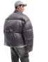 Фото #4 товара ASOS DESIGN oversized puffer jacket in grey