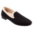 Фото #2 товара Trotters Glory T2160-018 Womens Black Wide Suede Loafer Flats Shoes