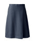 ფოტო #4 პროდუქტის Plus Size School Uniform Solid A-line Skirt Below the Knee