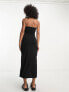 Фото #3 товара ASOS DESIGN bandeau bodycon midi dress in black