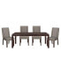 Фото #6 товара Contemporary Design Finish 1 Piece Dining Table With Separate Extension Leaf Wooden Dining Furniture