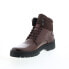 Фото #6 товара Bruno Magli Val VAL2 Mens Brown Leather Lace Up Casual Dress Boots