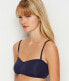 Фото #2 товара OnGossamer 263341 Womens Cabana Cotton Bandeau Bra Navy Size Small