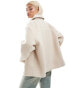 Фото #7 товара Monki wool blend coat in light beige