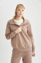 Фото #12 товара Fit Oversize Fit Dik Yaka Polar Sporcu Sweatshirt A7154ax23au