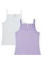 Майка Civil Girls 2'li Atlet Set White-Purple