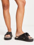 Фото #4 товара ASOS DESIGN Wide Fit Jemima cross strap espadrilles in black