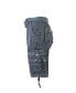 ფოტო #3 პროდუქტის Men's Belted Cargo Shorts with Twill Flat Front Washed Utility Pockets