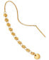 ფოტო #3 პროდუქტის 18k Gold-Plated Coin Threader Earrings