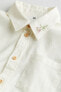 Фото #5 товара Embroidered-motif Linen-blend Shirt
